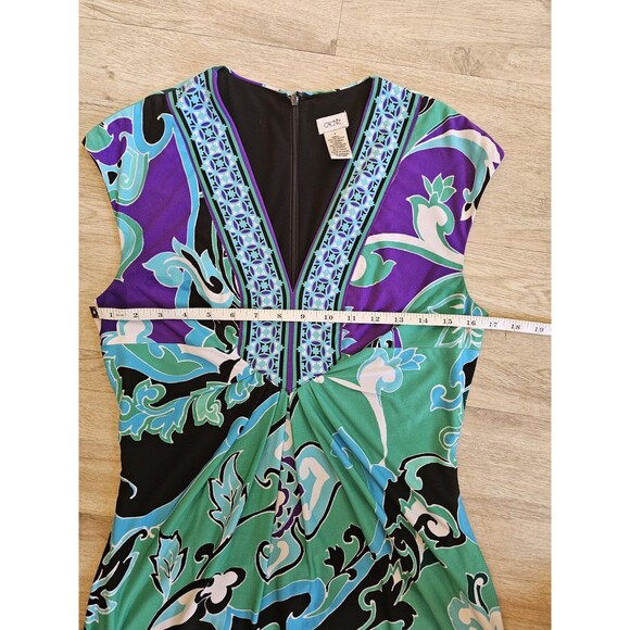 Cache Y2K Woman's Short Sleeve Sheath Cocktail Dress Size 6 - Picture 3 of 6